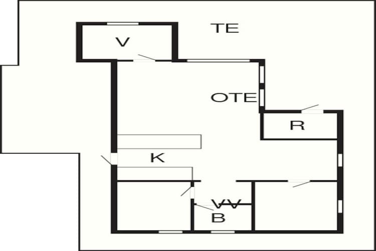 6 persoons vakantie huis in Pandrup-Plattegrond