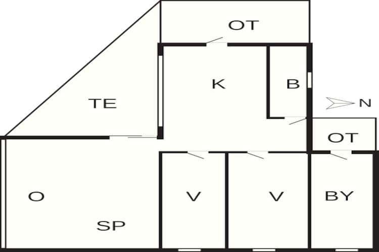 4 persoons vakantie huis in Gilleleje-By Traum - Plattegrond