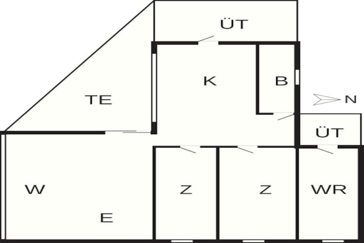 4 persoons vakantie huis in Gilleleje-By Traum - Plattegrond