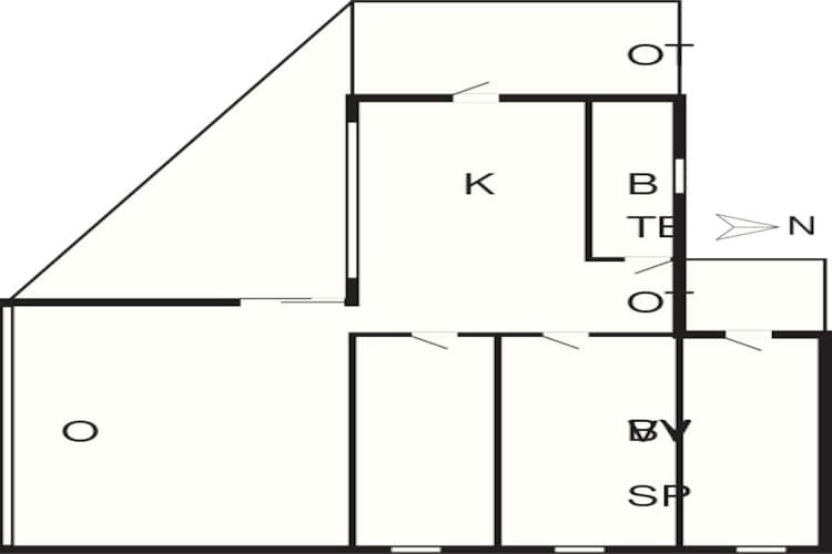 4 persoons vakantie huis in Gilleleje-By Traum - Plattegrond