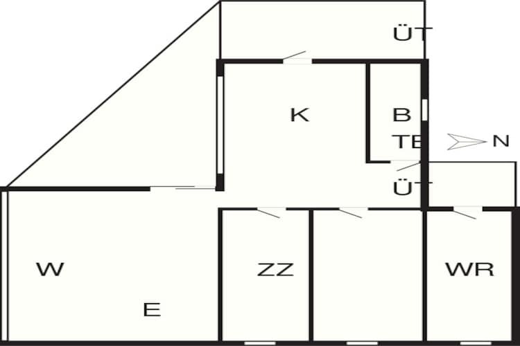 4 persoons vakantie huis in Gilleleje-By Traum - Plattegrond
