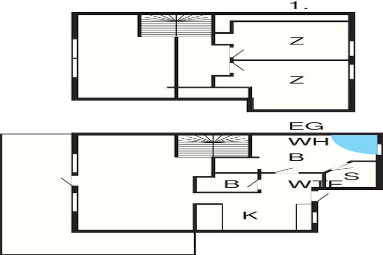 4 person holiday home in Ringkøbing-By Traum - Floor plan