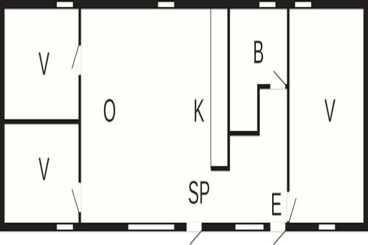 6 Personen Ferienhaus in Ansager-By Traum - Grundriss