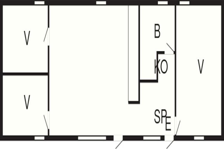 6 Personen Ferienhaus in Ansager-By Traum - Grundriss