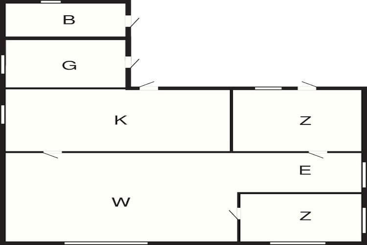 Maison de vacances pour 4 a Vig-By Traum-Plan d'étage