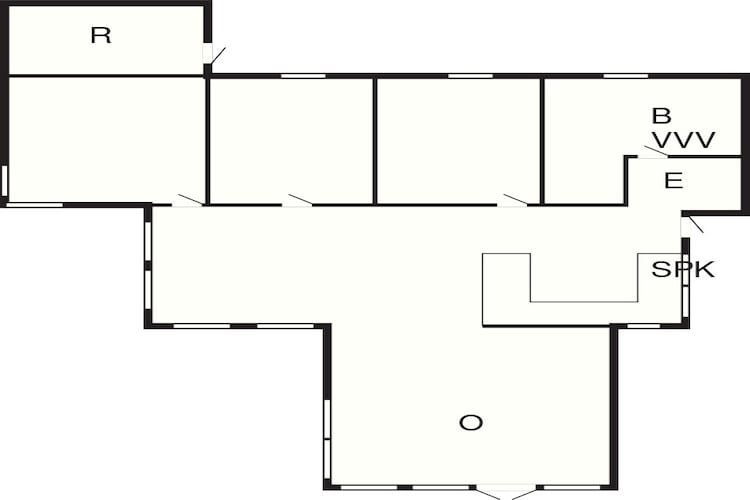 Maison de vacances pour 9 a Otterup-By Traum-Plan d'étage