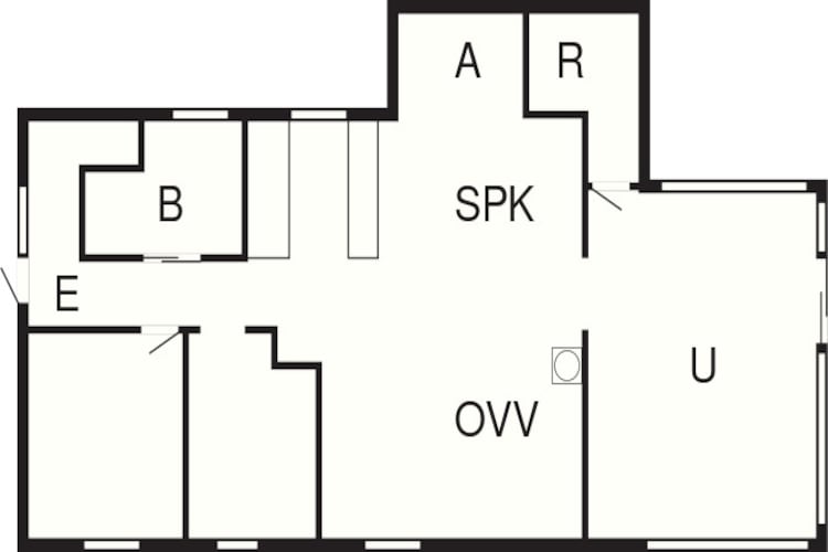 6 person holiday home in Ulfborg-By Traum - Floor plan