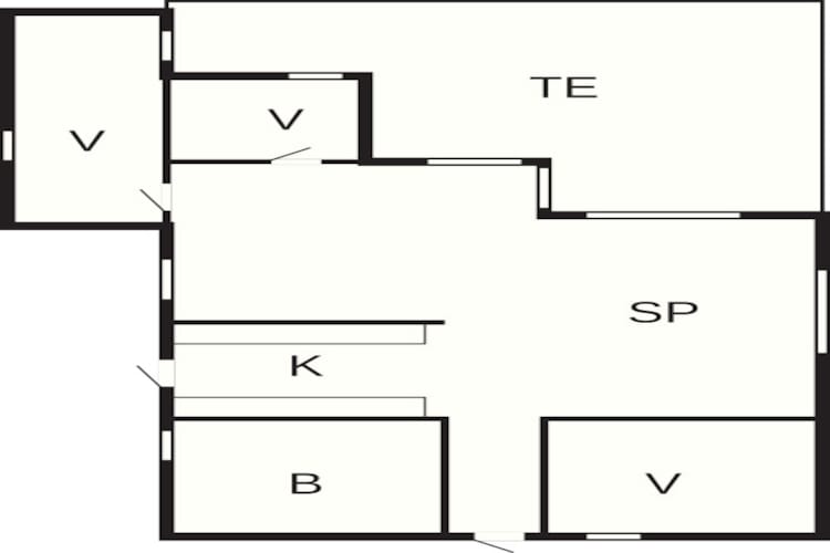 6 person holiday home in Lemvig-By Traum - Floor plan