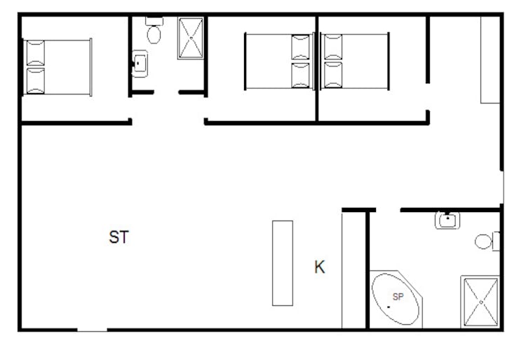 6 persoons vakantie huis in Hemmet-By Traum - Plattegrond