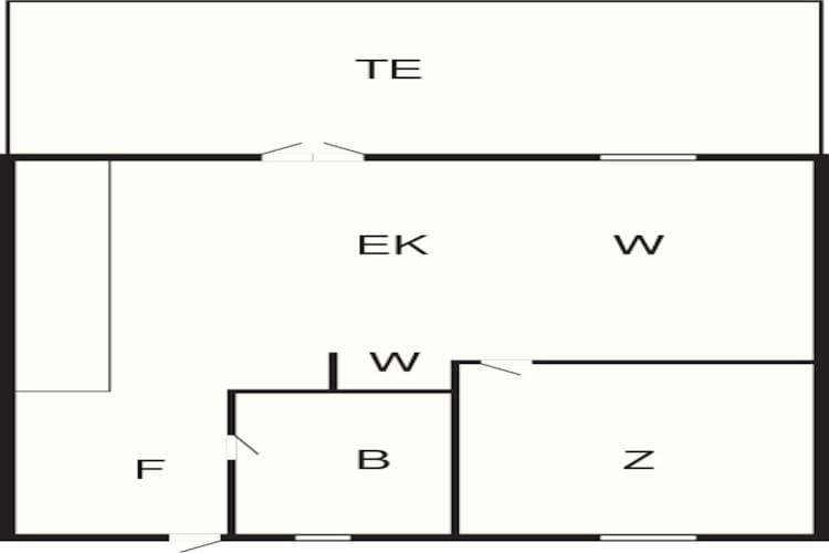 2 person holiday home in Skagen-By Traum - Floor plan