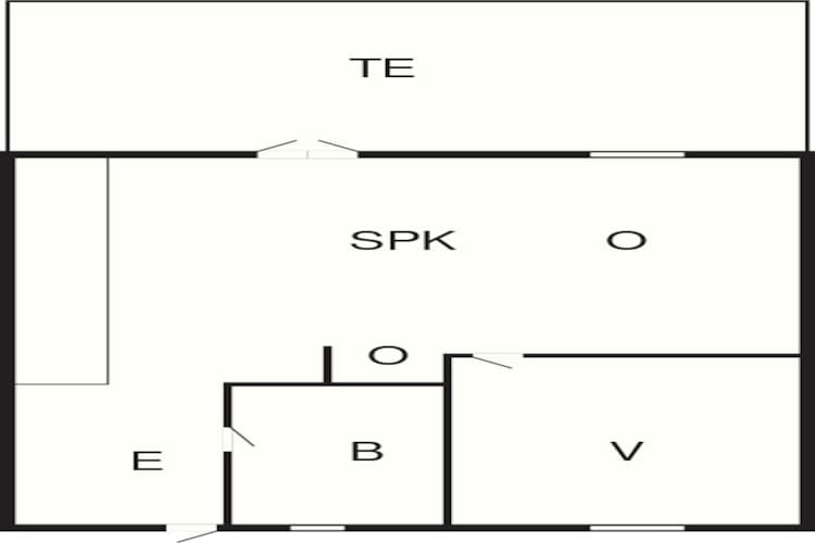 2 person holiday home in Skagen-By Traum - Floor plan