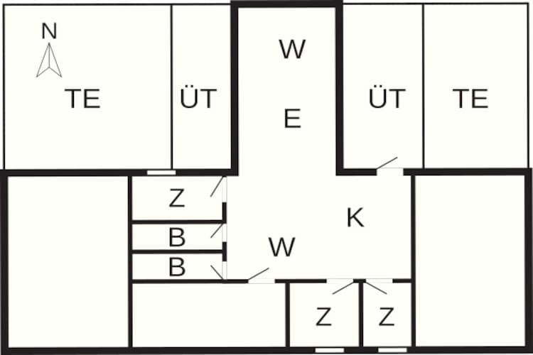 Panoramisch toevluchtsoord in Svaneke -- By Traum Ferienwohnungen-Plattegrond