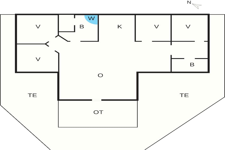 10 persoons vakantie huis in Hemmet-Plattegrond
