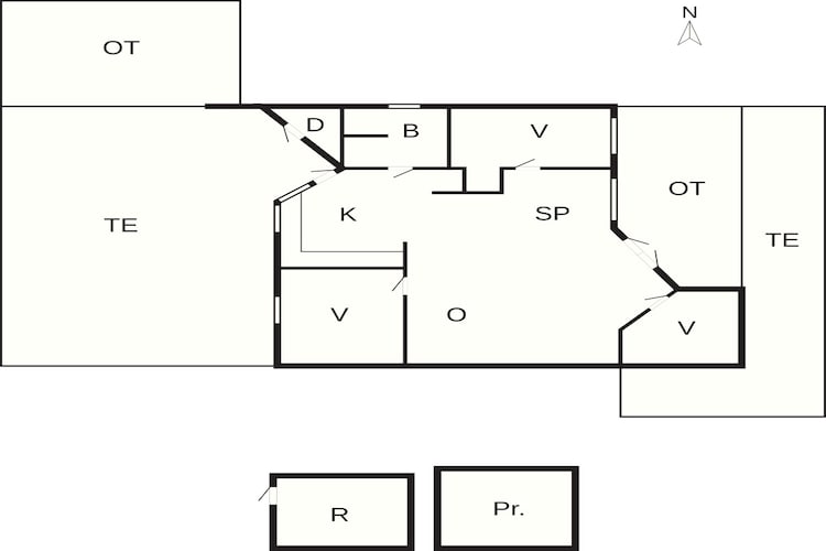 6 persoons vakantie huis in Børkop-By Traum-Plattegrond
