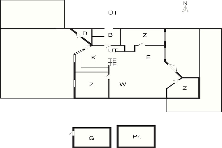 6 persoons vakantie huis in Børkop-By Traum - Plattegrond