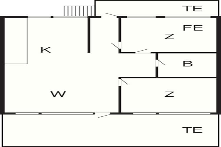5 person holiday home in Aabenraa-By Traum - Floor plan