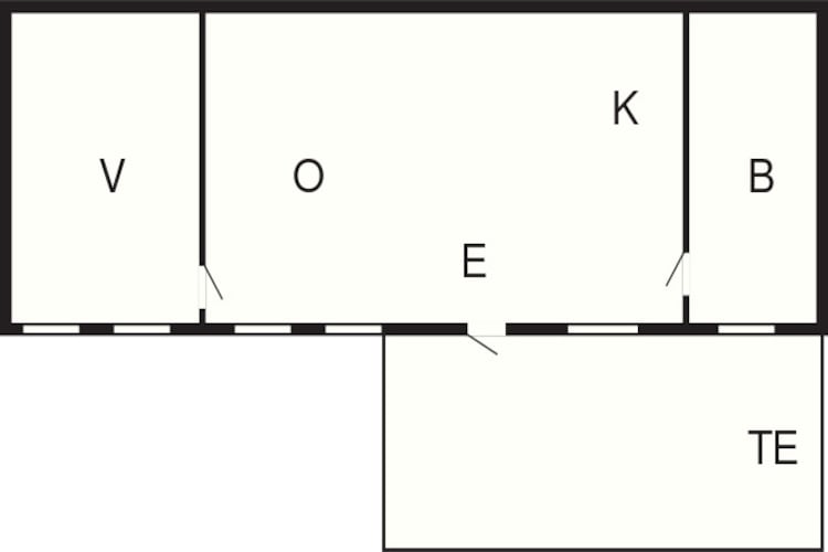 Maison de vacances pour 5 a SÖLVESBORG-By Traum - Plan