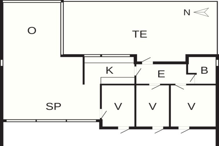Maison de vacances pour 8 a Hadsund-By Traum - Plan