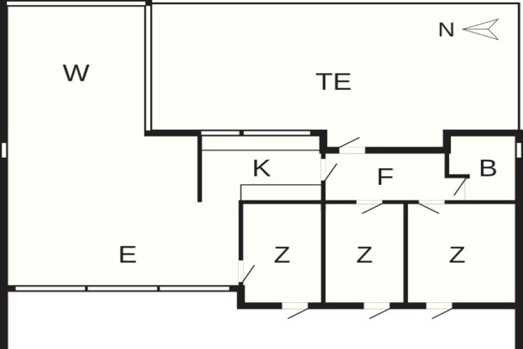 Maison de vacances pour 8 a Hadsund-By Traum - Plan