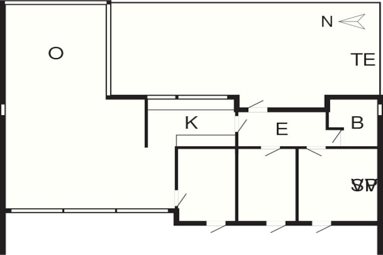 8 person holiday home in Hadsund-By Traum - Floor plan