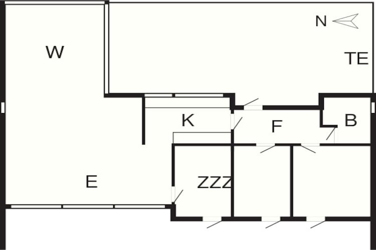 8 person holiday home in Hadsund-By Traum - Floor plan