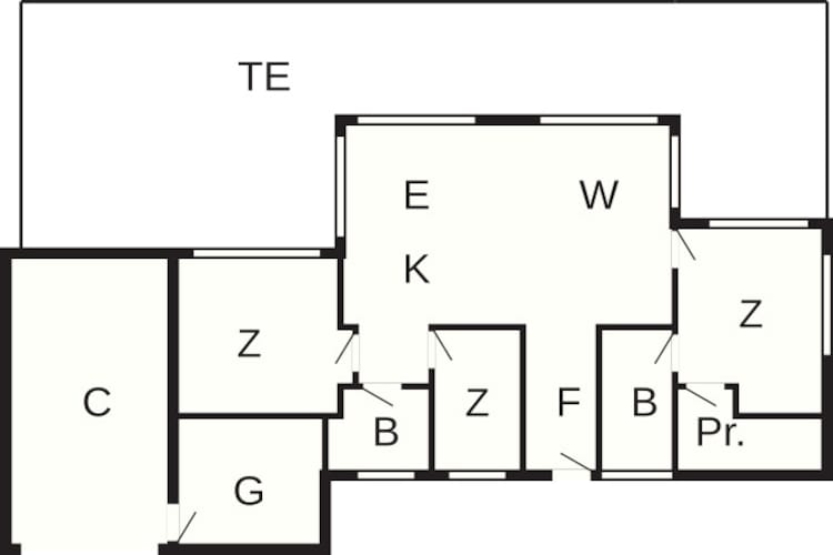 Luxe vakantieverblijf nabij Lyngby - Plattegrond