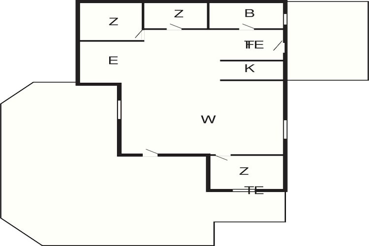 5 person holiday home in Tranekær-By Traum-Floor plan
