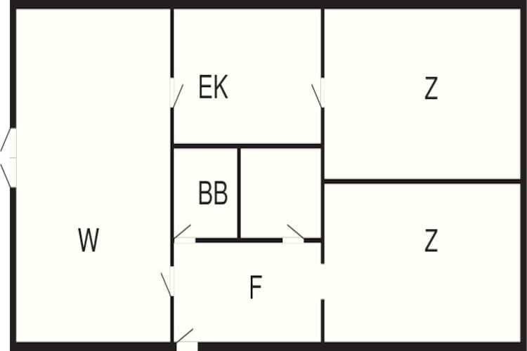 Maison de vacances pour 6 a Rudkøbing-By Traum - Plan