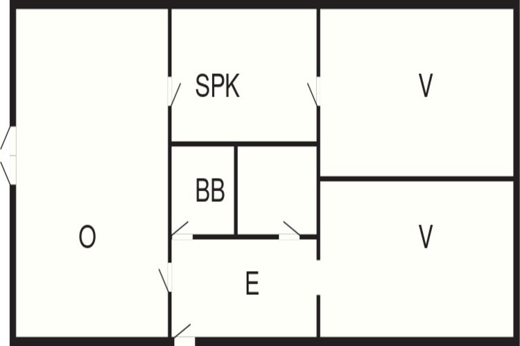 Maison de vacances pour 6 a Rudkøbing-By Traum - Plan