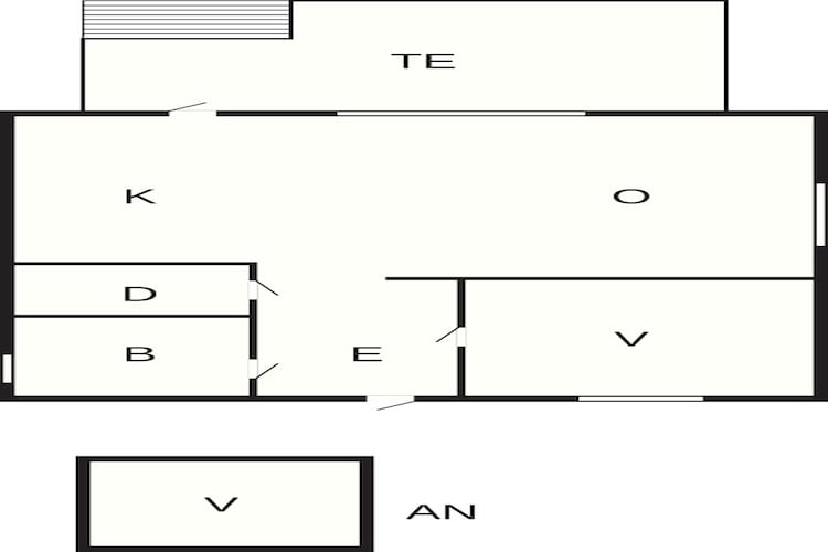 4 person holiday home in Åsljunga-By Traum - Floor plan
