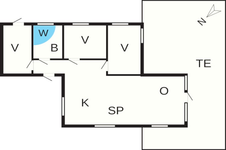 Maison de vacances à Vestervig avec jacuzzi - Plan