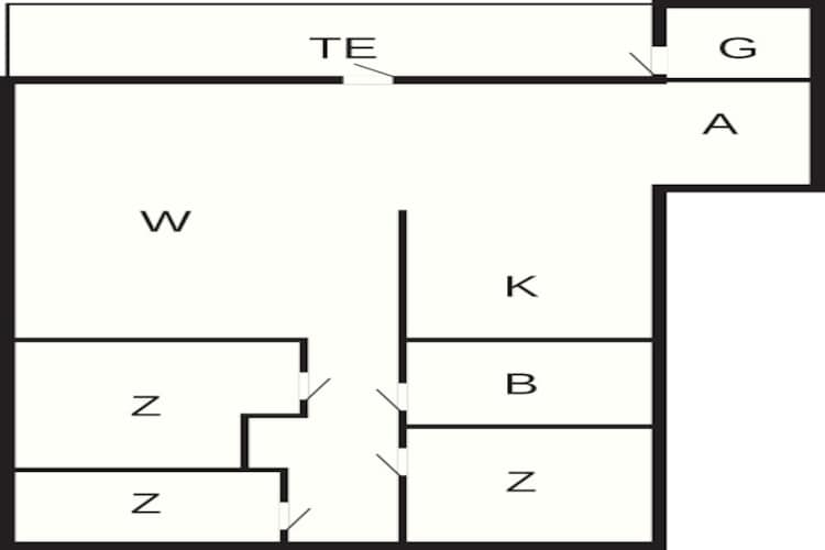 6 persoons vakantie huis in Knebel-By Traum-Plattegrond