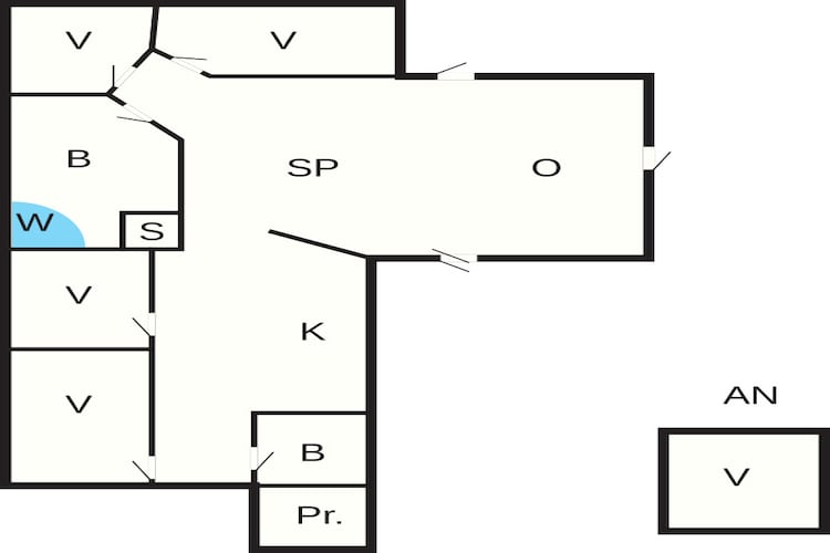 12 Personen Ferienhaus in Ebeltoft-By Traum - Grundriss