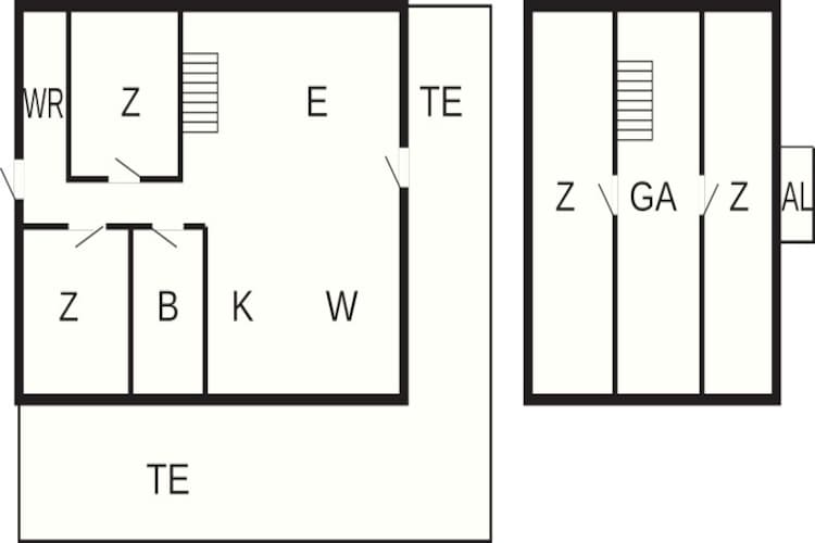 Maison de vacances pour 6 a Thyholm-By Traum - Plan
