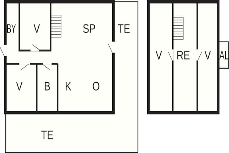 Maison de vacances pour 6 a Thyholm-By Traum - Plan