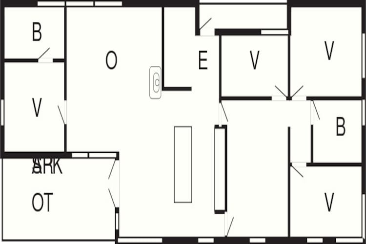 8 person holiday home in Hornbæk-By Traum-Floor plan