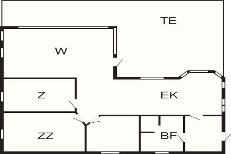 Ruim vakantiehuis met uitzicht op de fjord - Plattegrond