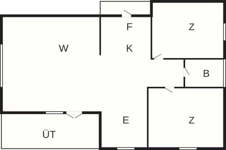 Maison de vacances pour 6 a Henne-By Traum - Plan