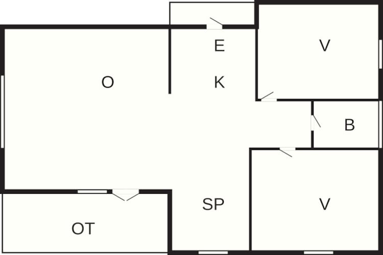 Maison de vacances pour 6 a Henne-By Traum - Plan