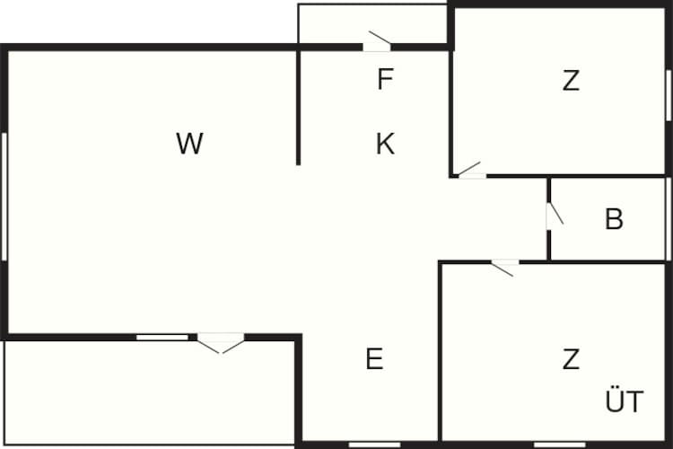 Maison de vacances pour 6 a Henne-By Traum - Plan