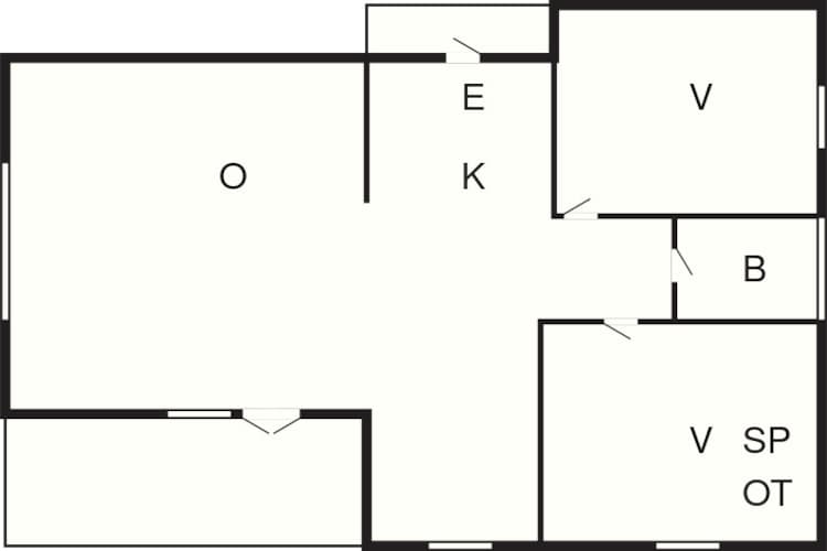 Maison de vacances pour 6 a Henne-By Traum - Plan
