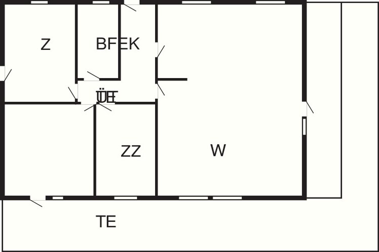 6 persoons vakantie huis in Væggerløse-By Traum-Plattegrond