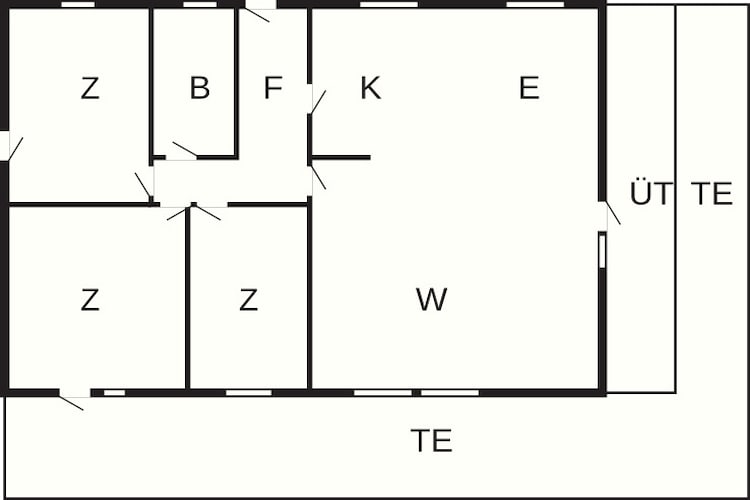 6 persoons vakantie huis in Væggerløse-By Traum-Plattegrond
