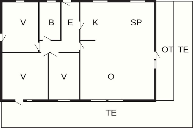 6 Personen Ferienhaus in Væggerløse-By Traum - Grundriss