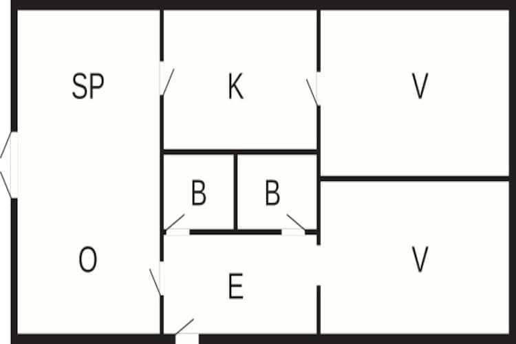 Maison de vacances pour 6 a Rudkøbing-By Traum - Plan