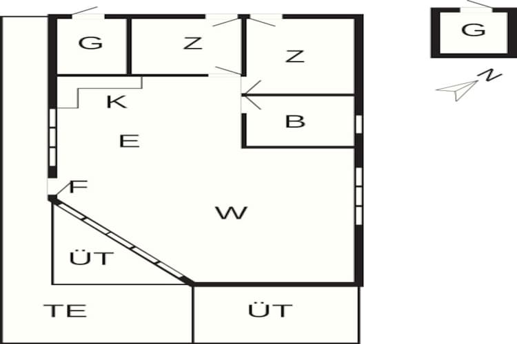 6 person holiday home in Idestrup-By Traum - Floor plan