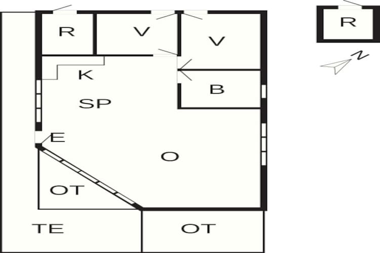 6 person holiday home in Idestrup-By Traum - Floor plan