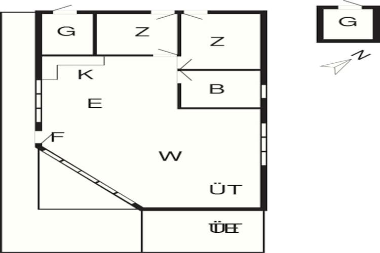 Maison de vacances pour 6 a Idestrup-By Traum - Plan