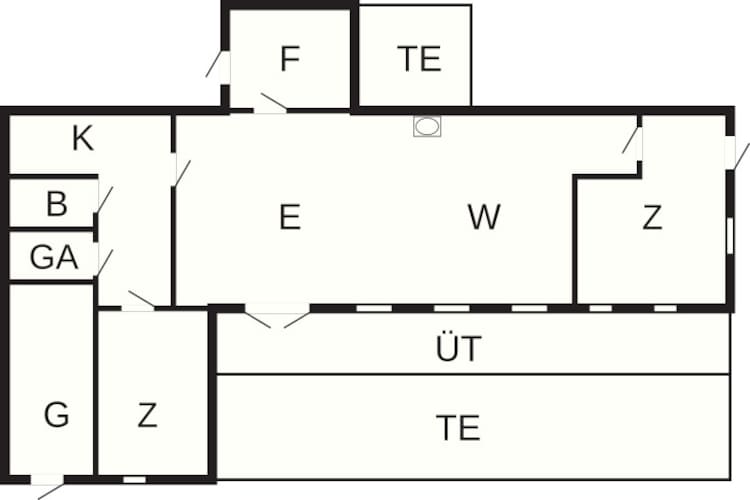 Gezellig strandhuis -- By Traum Ferienwohnungen-Plattegrond