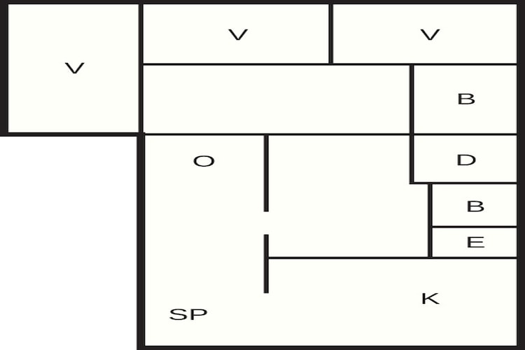 8 person holiday home in Ålbæk - Floor plan